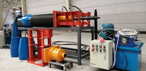 Système de remplacement de tuyauterie avec 1,5 m/min de vitesse maximale de rétraction 0,8 m/min de vitesse minimale de rétraction et 7.5 kW d'équipement de rupture de tuyauterie